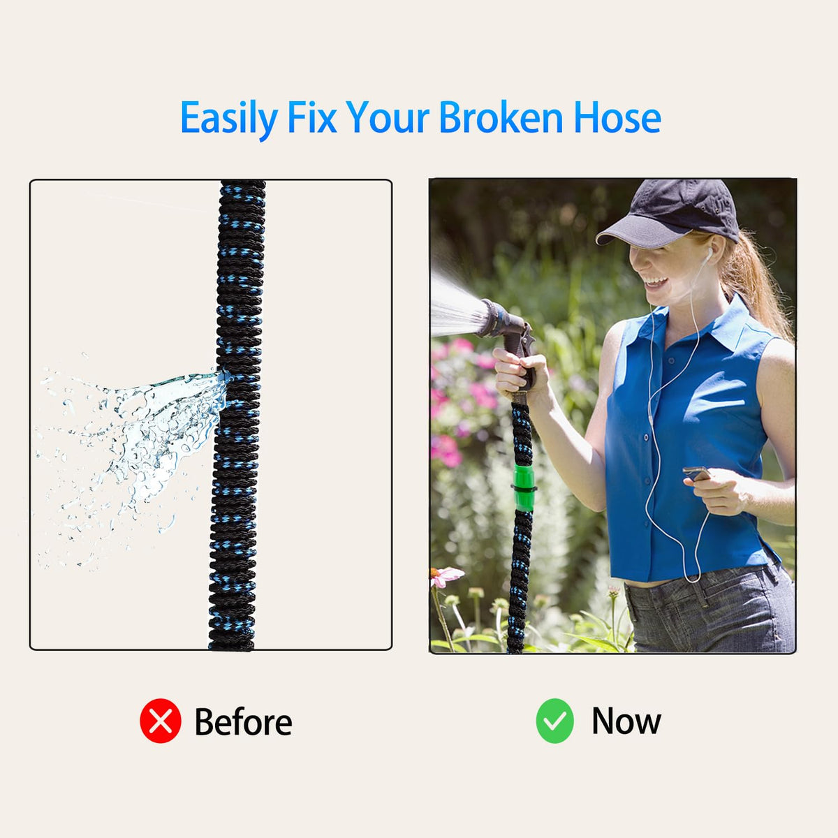 Green coating detail helps resist heat and sun exposure.