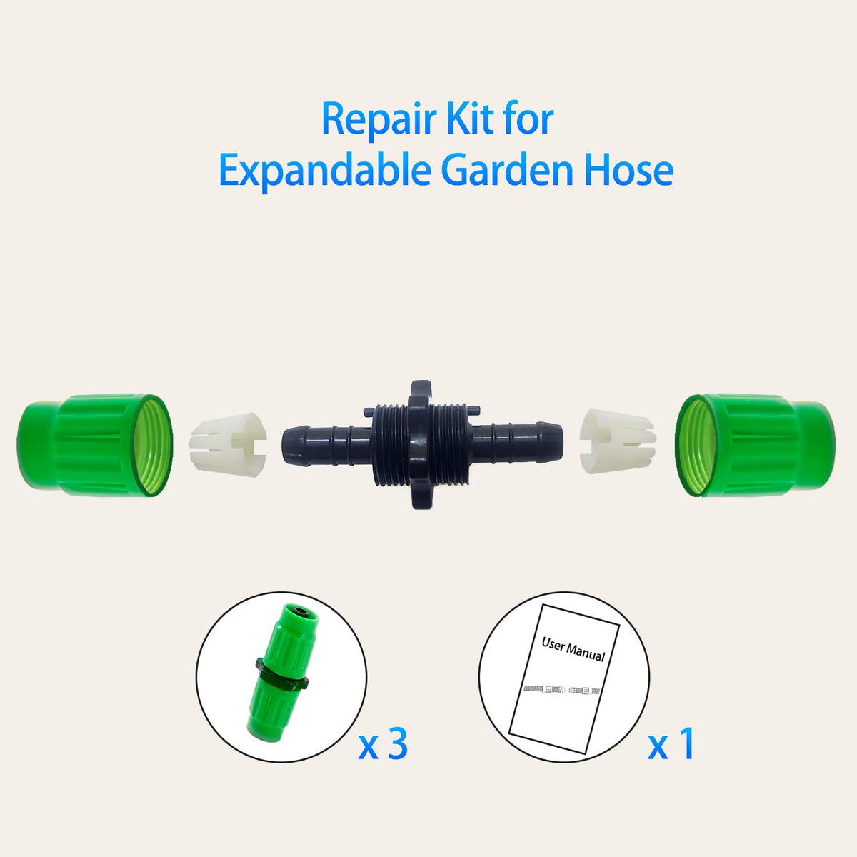 Close-up of threaded snap-on design for easy installations.