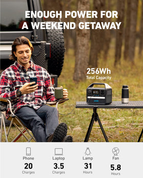 Anker 521 Power Station LiFePO4 battery for safer, longer-lasting power