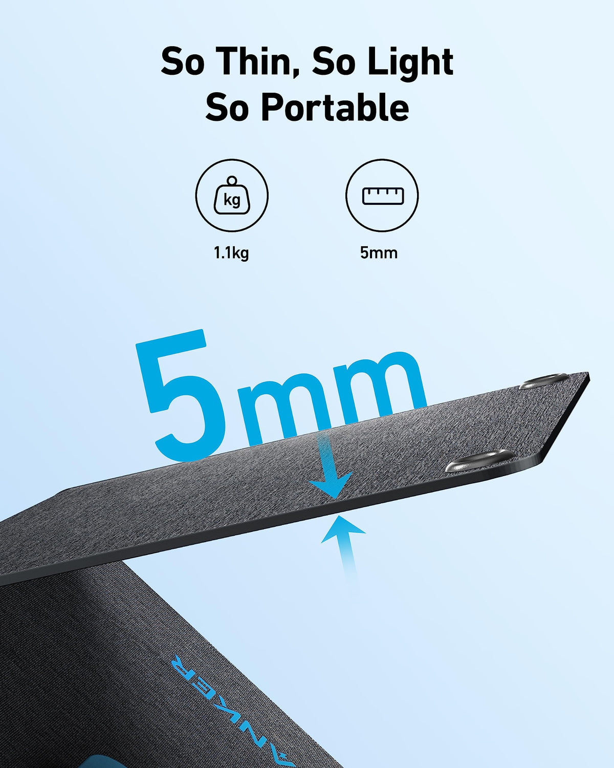 Anker Solix PS30 folded compactly, ready to tuck into a backpack.