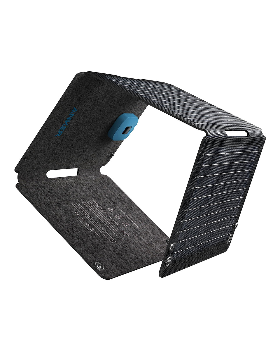 Anker Solix PS30 foldable panel in compact travel form for easy packing.