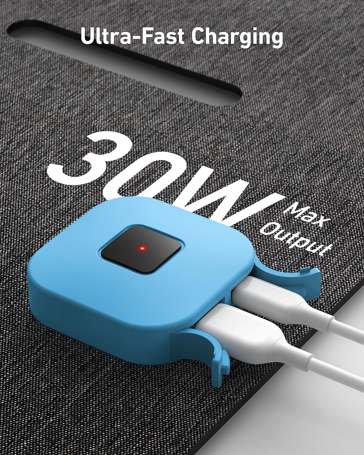 Anker Solix PS30 showing USB-C and USB-A ports for versatile device charging.