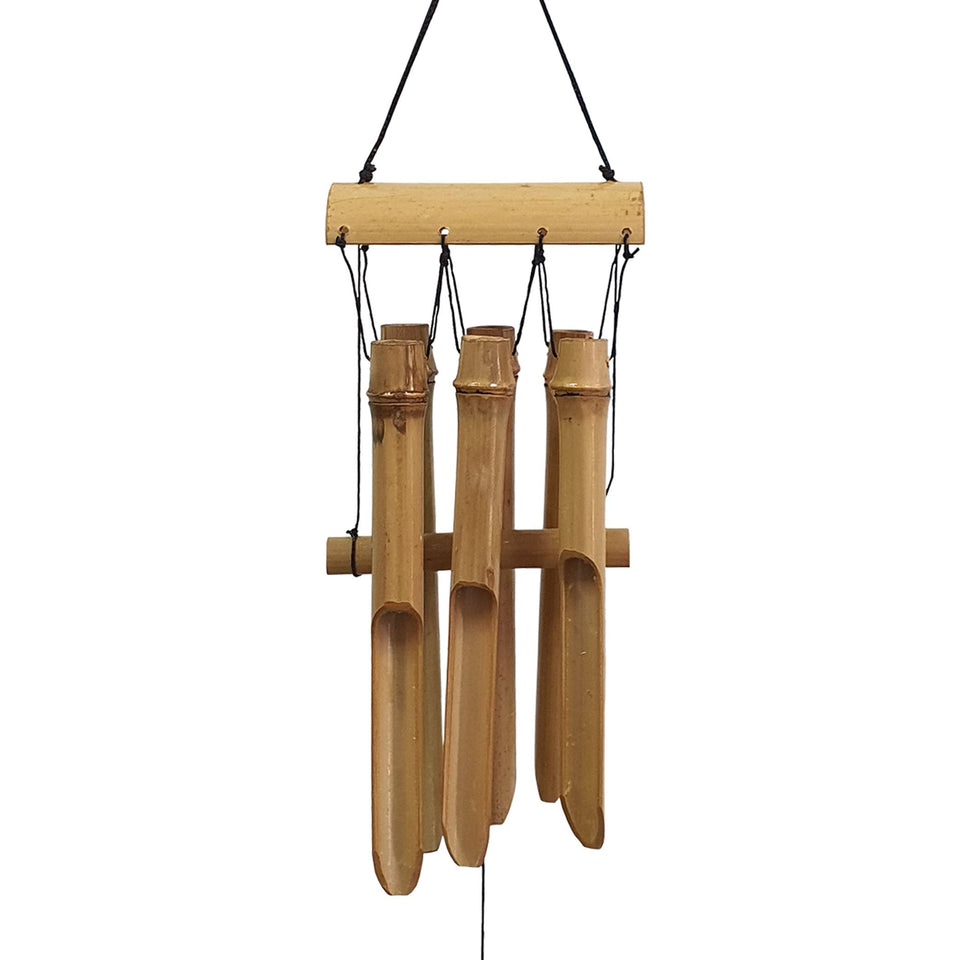 Ankinte bamboo wind chime outdoor six-tube design for serene garden ambiance.