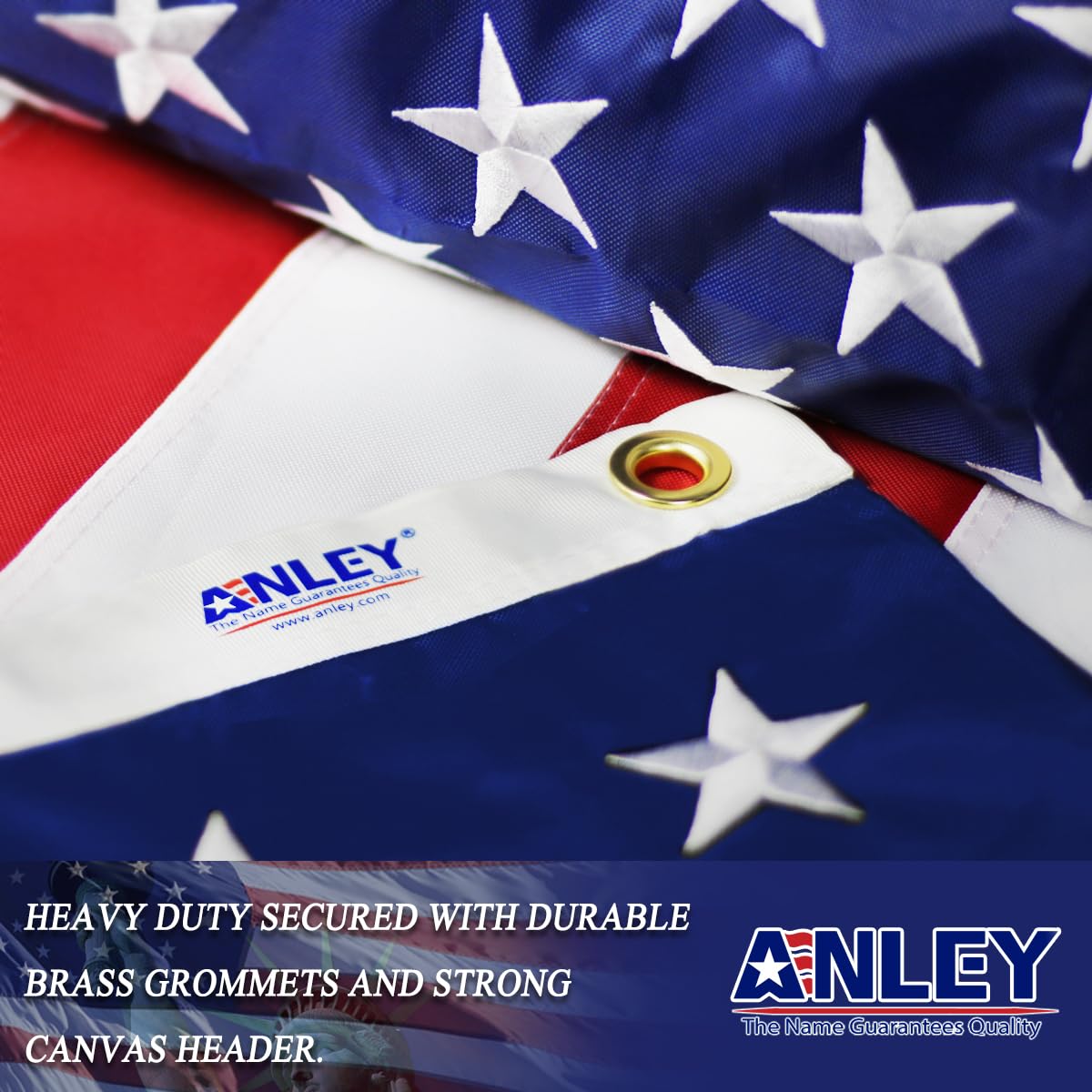 Anley EverStrong flag four rows of stitching boosts longevity