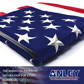 Anley EverStrong flag heavy-duty edge improves flyability in wind