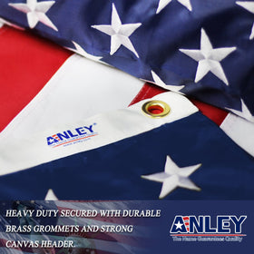 Anley EverStrong flag crafted in China from 100% polyester.