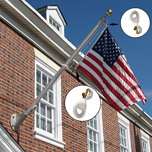 Anley flag accessory 3.3 inch clip length fits standard halyards and poles