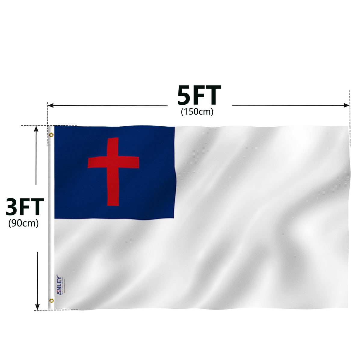 Anley display idea showing easy setup in a low-wind space