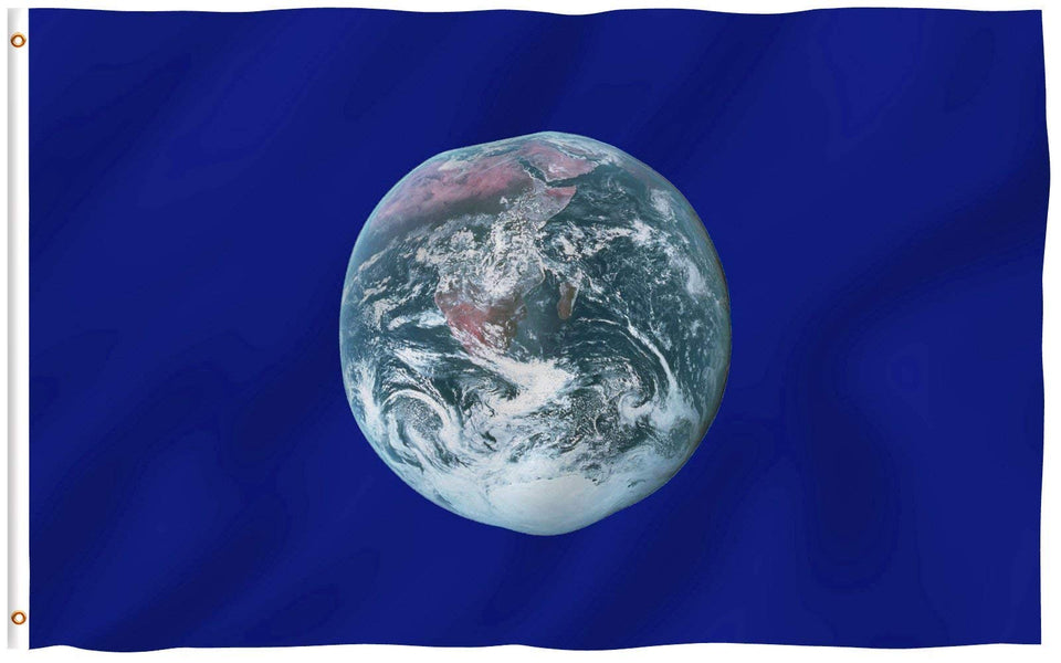 Anley Fly Breeze Earth Day flag with a colorful print for outdoor display.