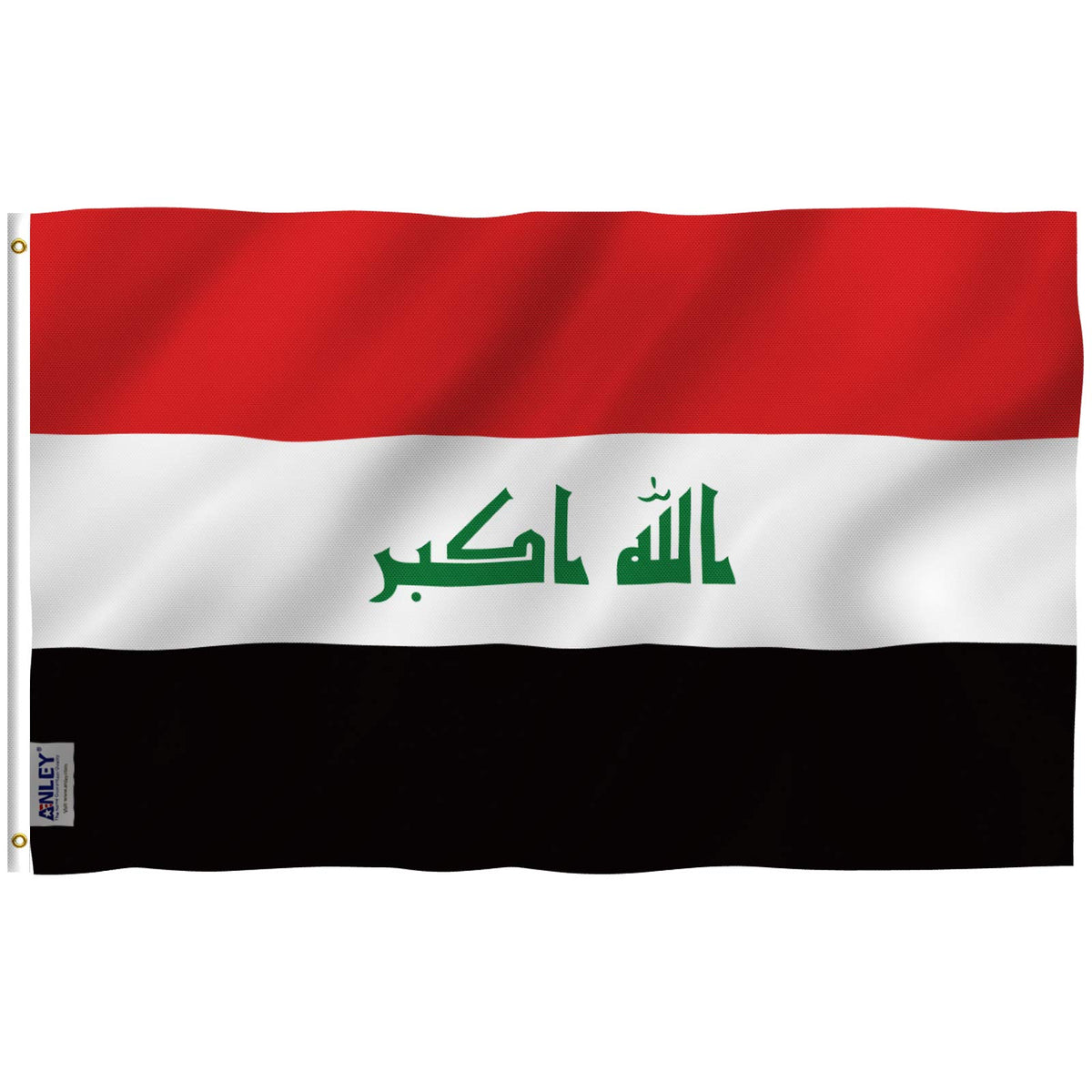 ANLEY Fly Breeze Iraq flag 3x5 with vivid color for outdoor display.