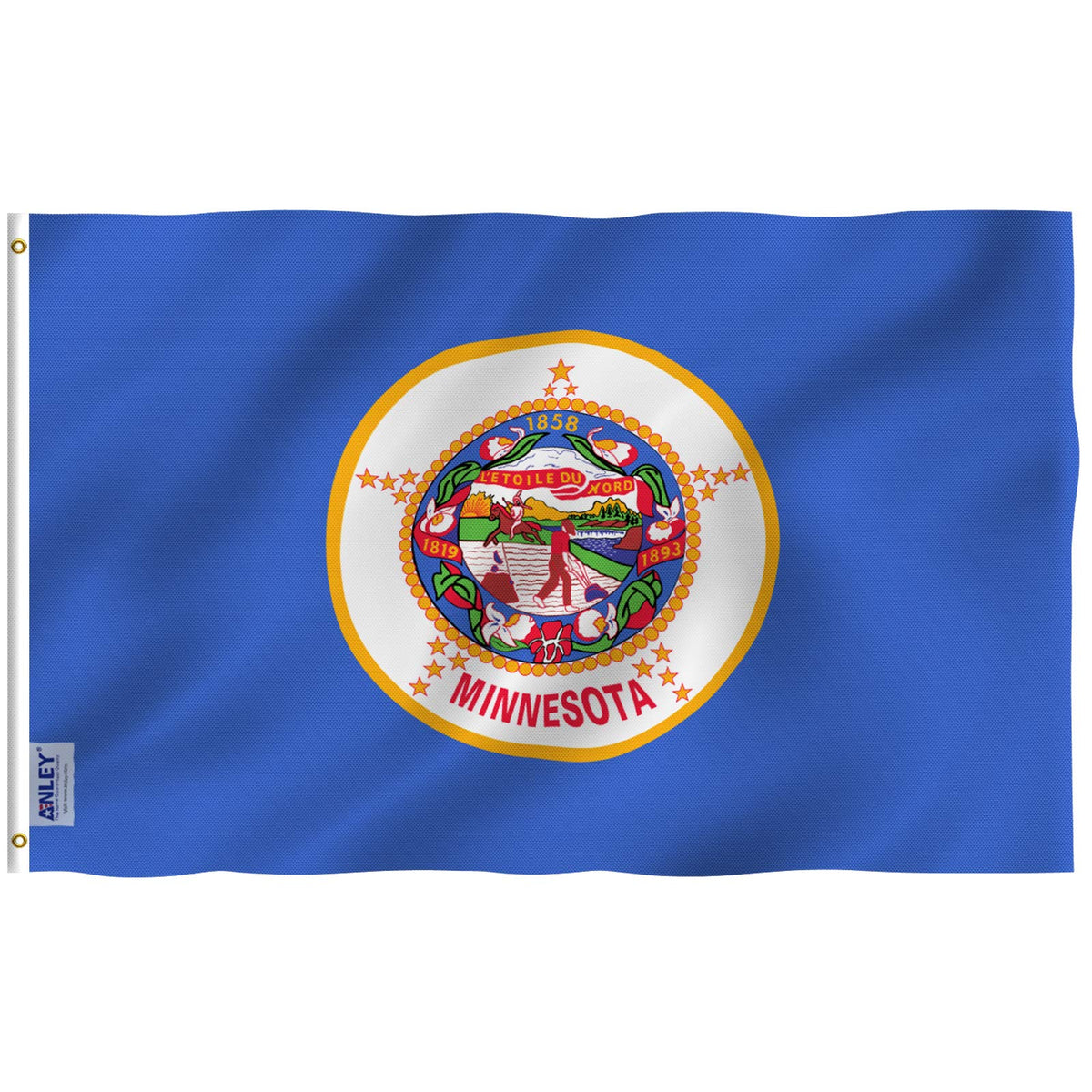 Anley Fly Breeze Minnesota flag with vivid color for outdoor use
