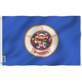 Anley Fly Breeze Minnesota flag with vivid color for outdoor use