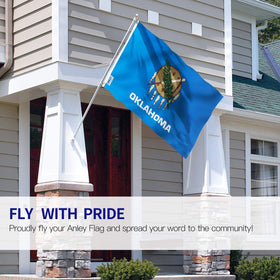 Anley Fly Breeze flag color detail showing fade-proof print