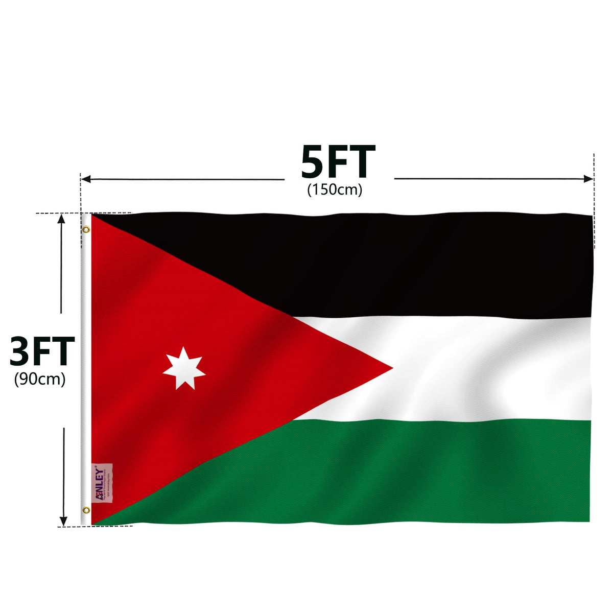 ANLEY Fly Breeze Jordan flag in 3x5 ft size for standard flagpoles