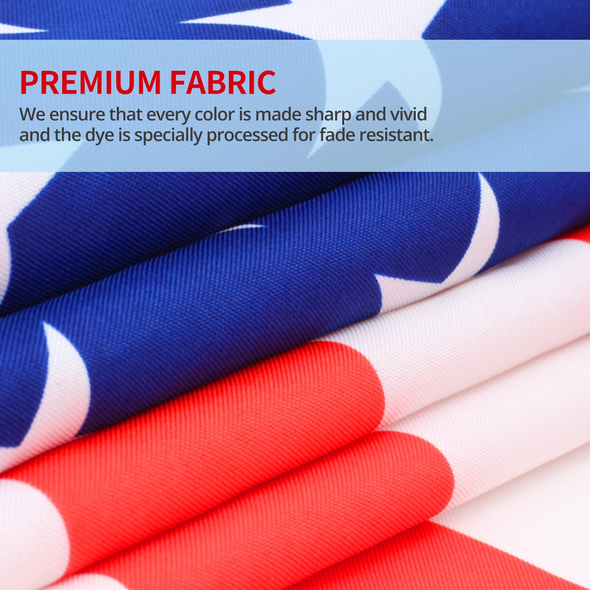 Anley flag in sunlit wind showcasing bright, fade-resistant color.