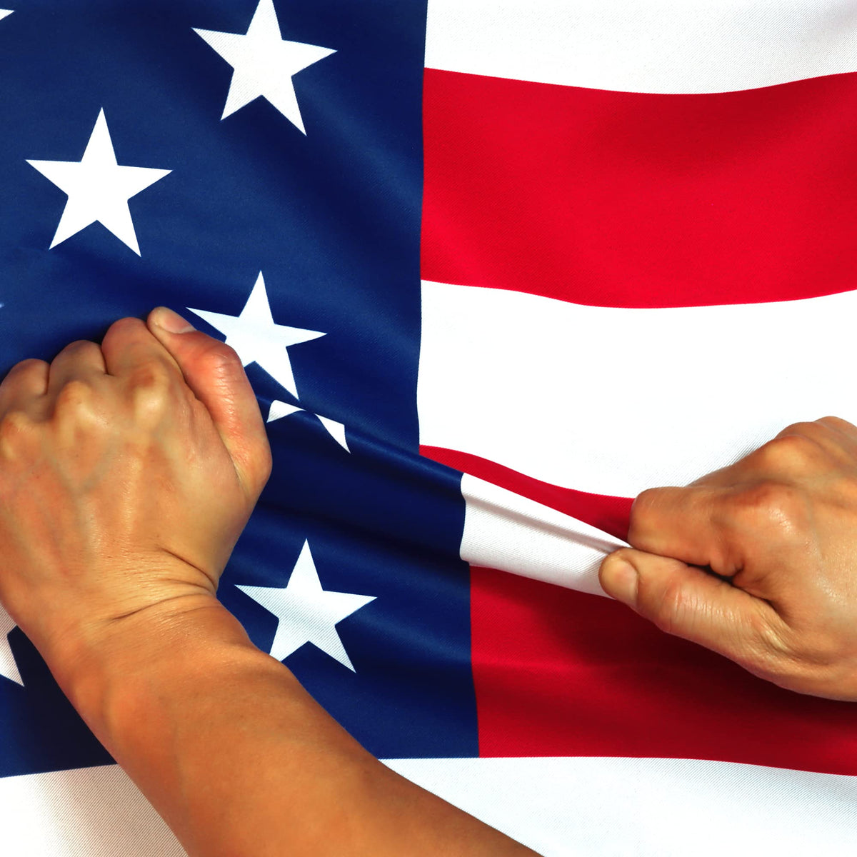 Anley Rip-Proof flag 36x60 front view shows vivid color ideal for outdoor display