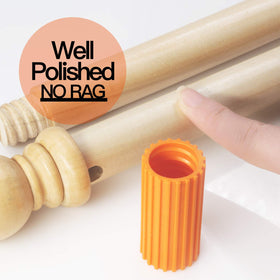 Two-piece banner pole construction enables quick installation and tidy storage.