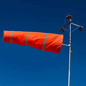 Windsock diameter 9.8 inches for clear visibility against the sky.