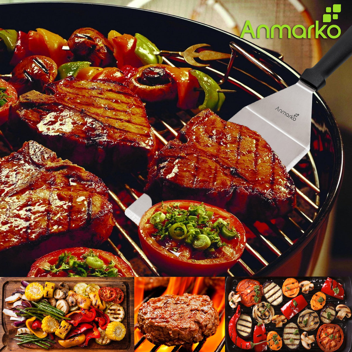Anmarko dishwasher-safe spatulas for quick cleanup after cooking.