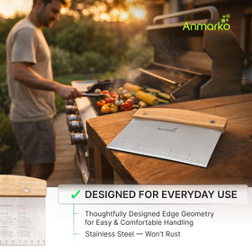 Anmarko easy-clean design simplifies cleanup after cooking sessions.