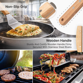 Anmarko pancake flipper - wide surface for even pancake flips