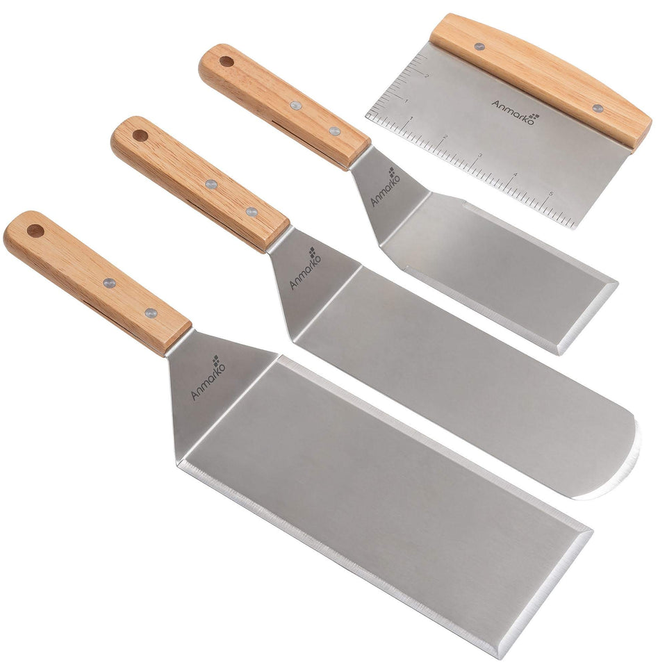 Anmarko teppanyaki spatulas set - versatile spatula for professional cooking