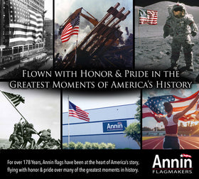 Annin Flagmakers ideal for yard or office display on a flagpole