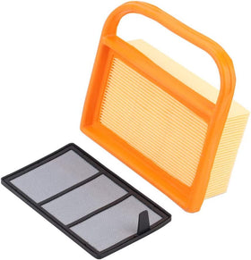 Annolai concrete saw air filter in use on job site