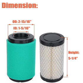 Annolai Cub Cadet XT1 pre-filter protects intake from debris and dust