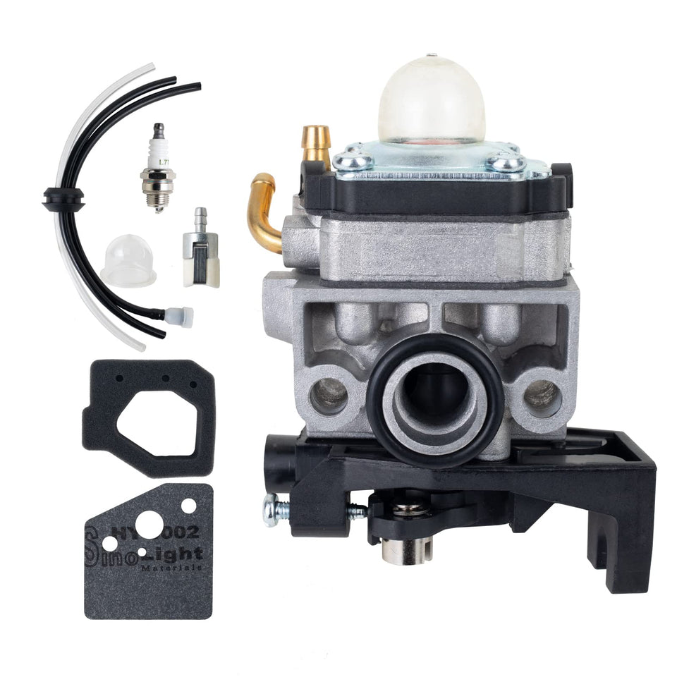 Annolai GX25 GX35 carburetor front view with universal fit for Honda and Mantis tillers.