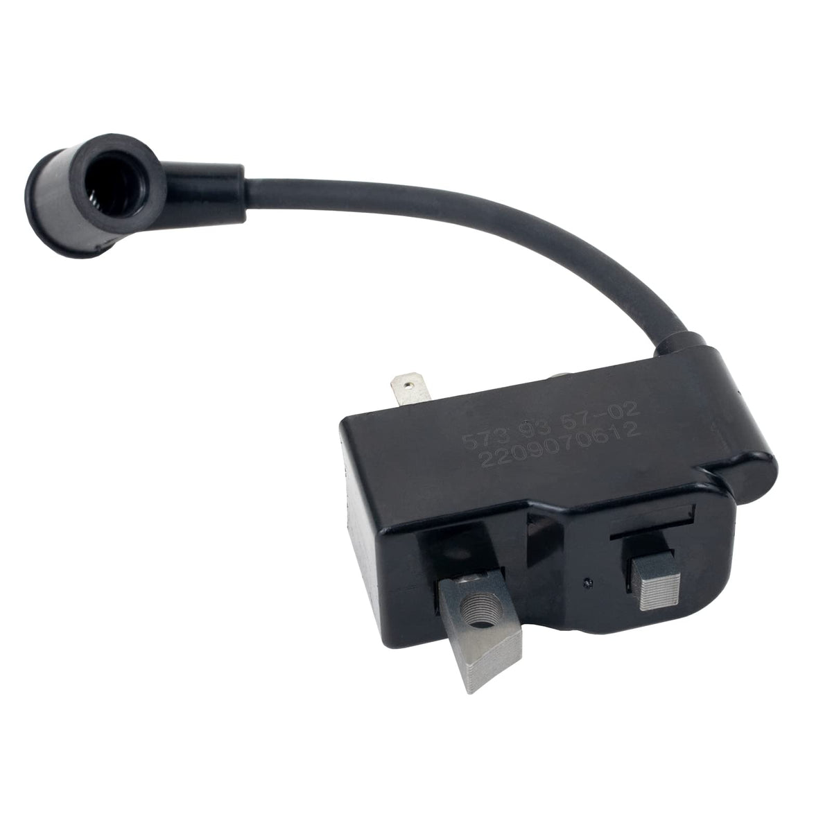 Annolai ignition coil for Husqvarna 435-450 in close-up, durable fittings.