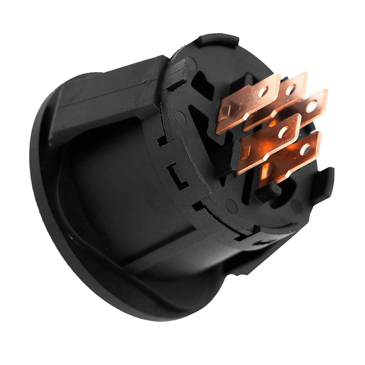 Annolai ignition switch with key inserted illustrating secure start.