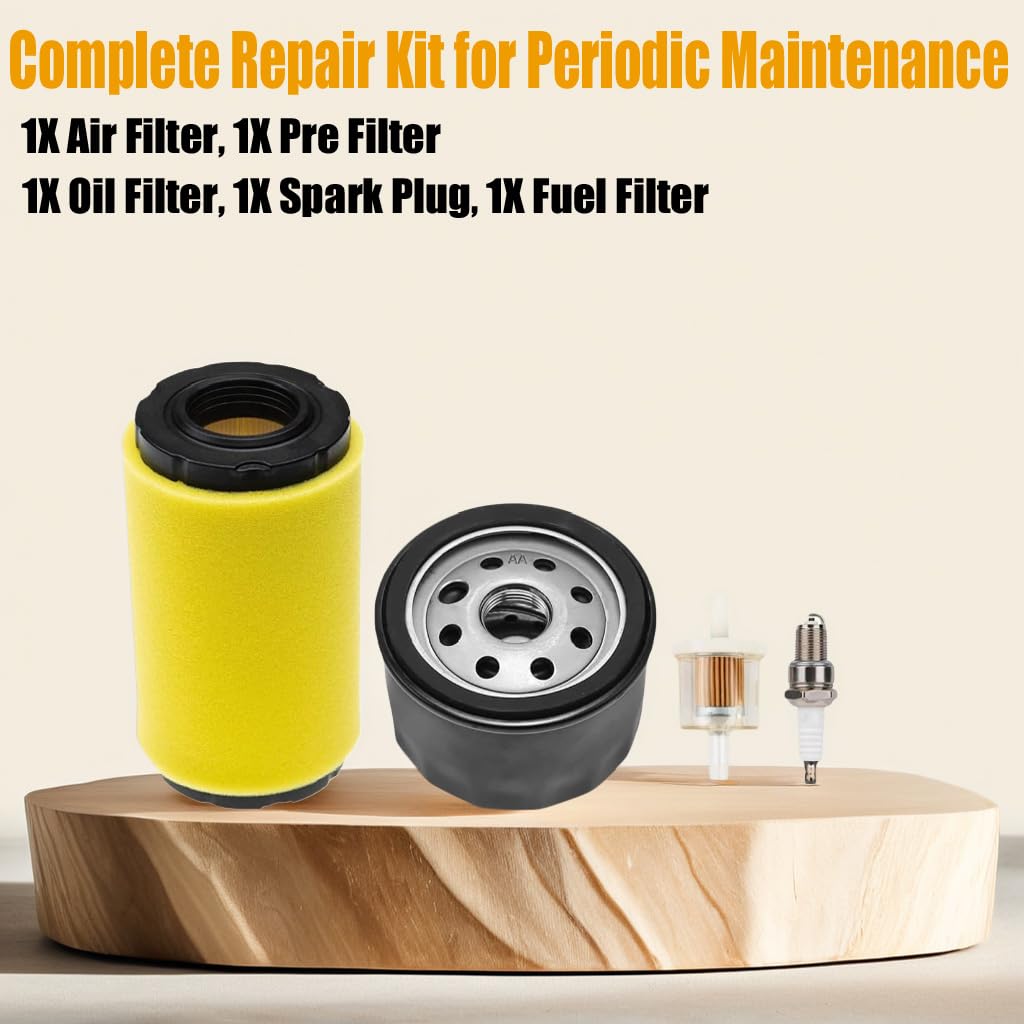 Annolai pre-filter in the kit protects the air intake from debris during mowing
