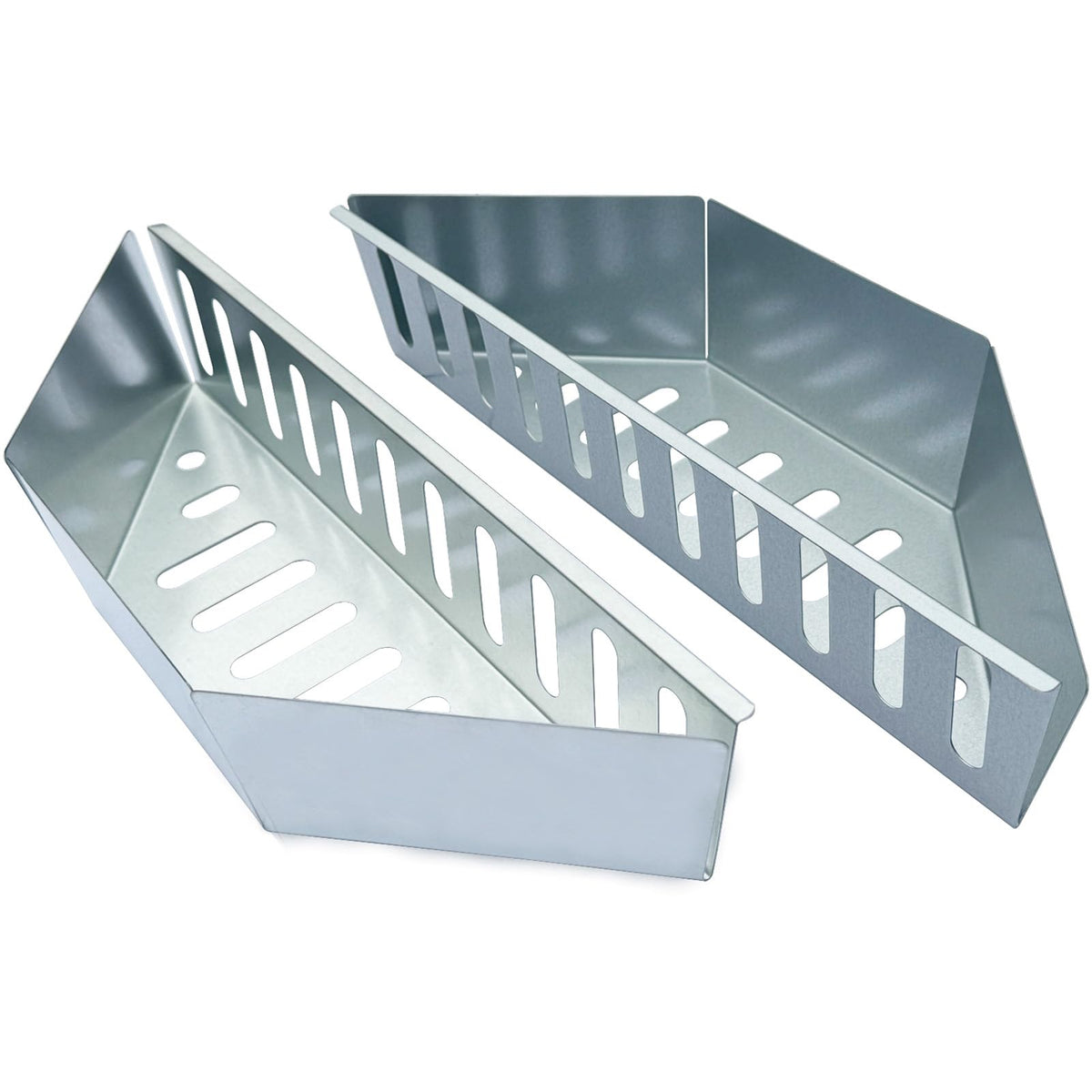 Anokedetsen Originals charcoal basket silver front view shows even heating potential