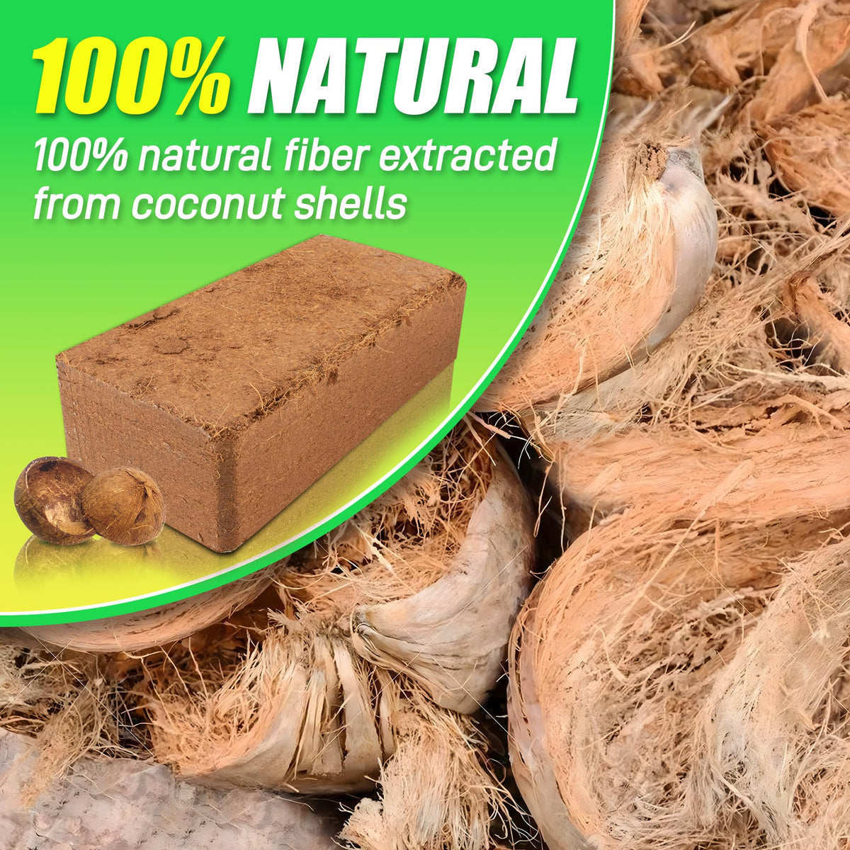 Anothera Coco Coir Brick expands to 12.6 gallons for versatile planting.