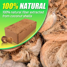 Anothera Coco Coir Brick expands to 12.6 gallons for versatile planting.