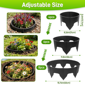 Anothera grow rings 8.2-15.7 inch diameter fit various plants with ease.