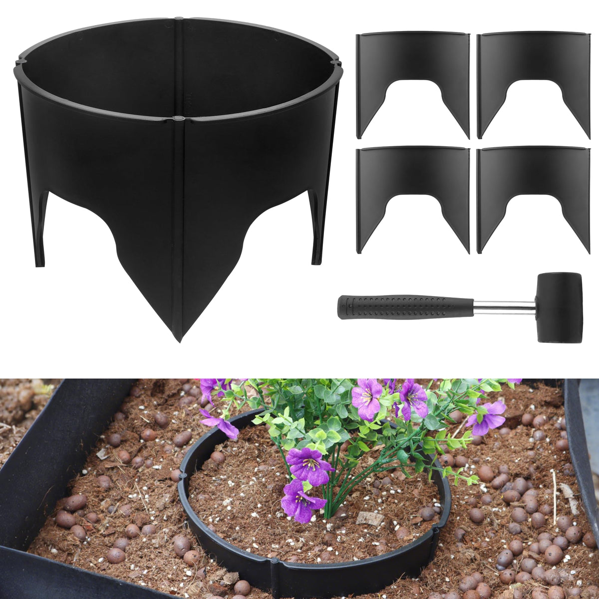 Anothera interlocking grow rings provide adjustable plant support for healthy vertical growth.