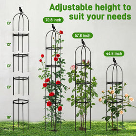 Anothera rustproof steel-core trellis delivers durable garden structure.