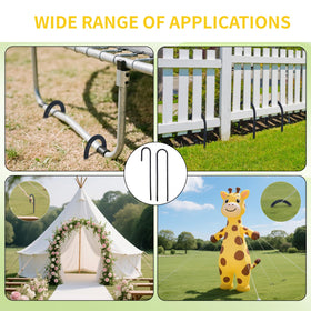 Anothera value-pack eight-stake set simplifies outdoor setup and reliability.