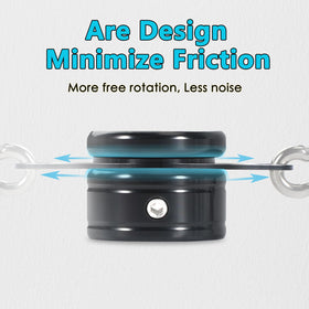 Anovo anti-wrap flag ring assembly for smooth movement