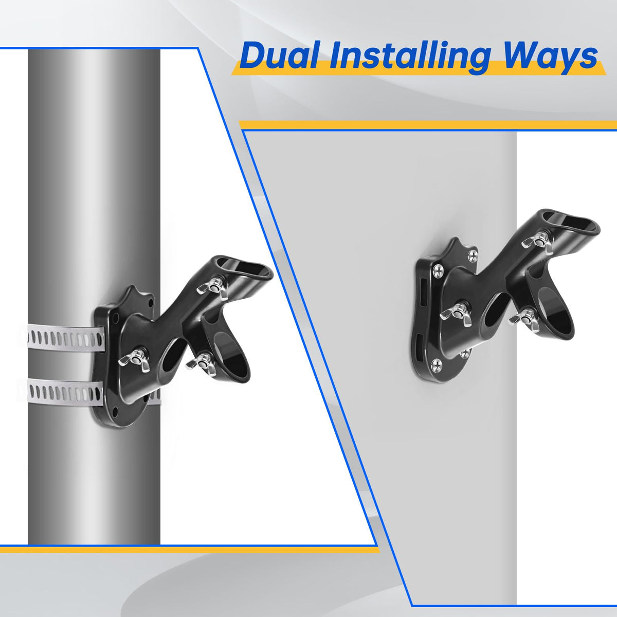 Anovo flag pole kit adjustable height demonstrates flexible pole length from 1.3 to 6 feet