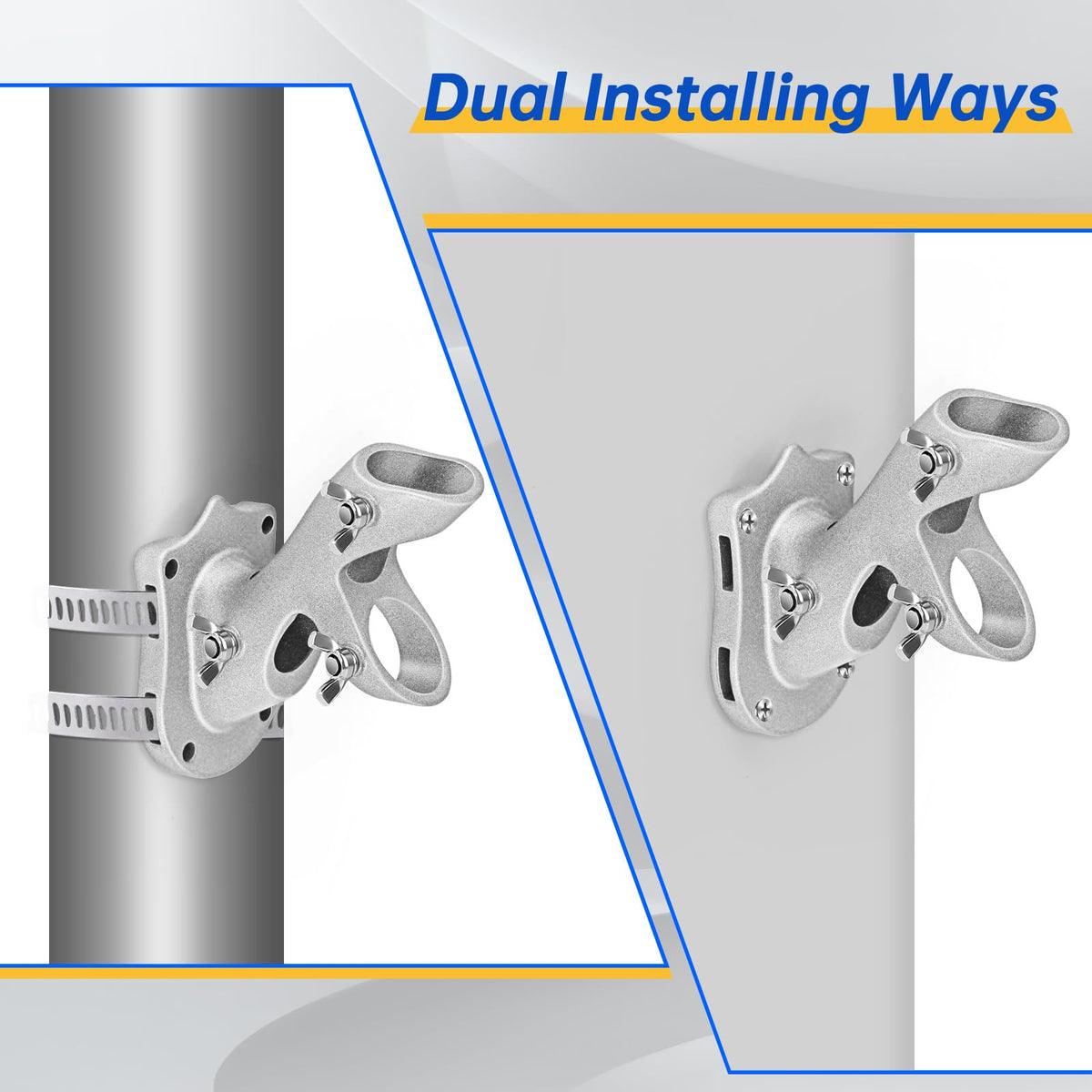 Anovo flag pole kit adjustable height reveals from 1.3ft to 7ft display.