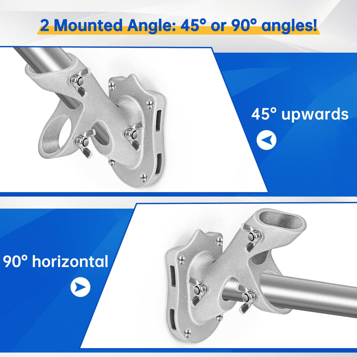 Anovo flag pole kit is designed for easy outdoor or indoor mounting on walls.