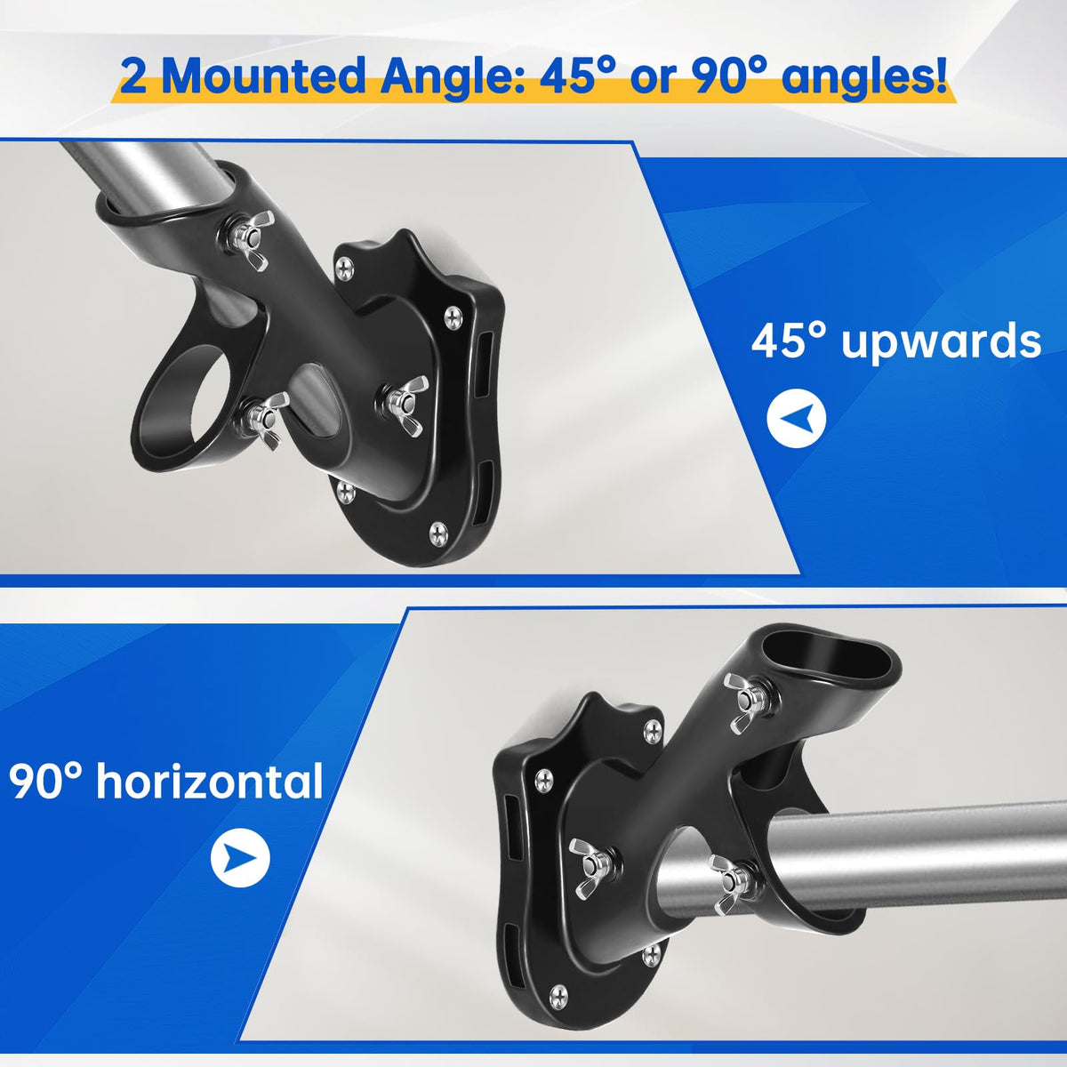 Anovo flag pole kit stainless steel construction highlights corrosion resistance for lasting displays