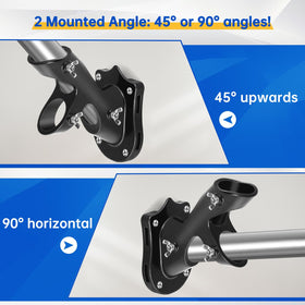Anovo flag pole kit stainless steel construction highlights corrosion resistance for lasting displays