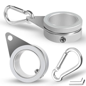 Anovo flag pole ring with 360-degree rotation for smooth flag movement.