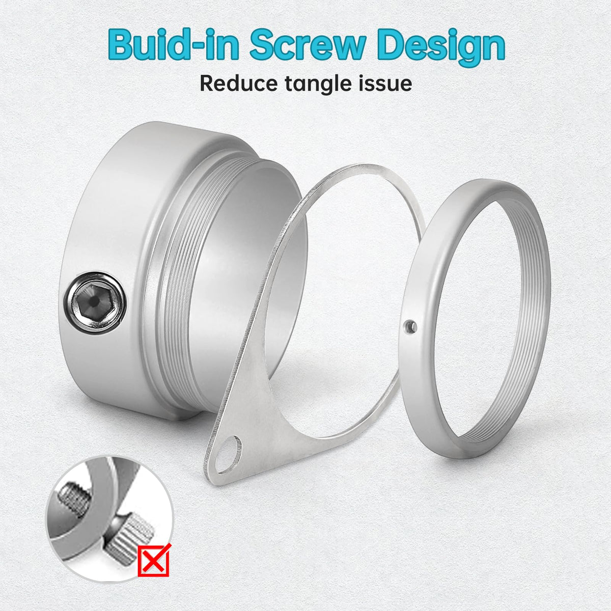 Anovo aluminum alloy body ensures durable outdoor performance.