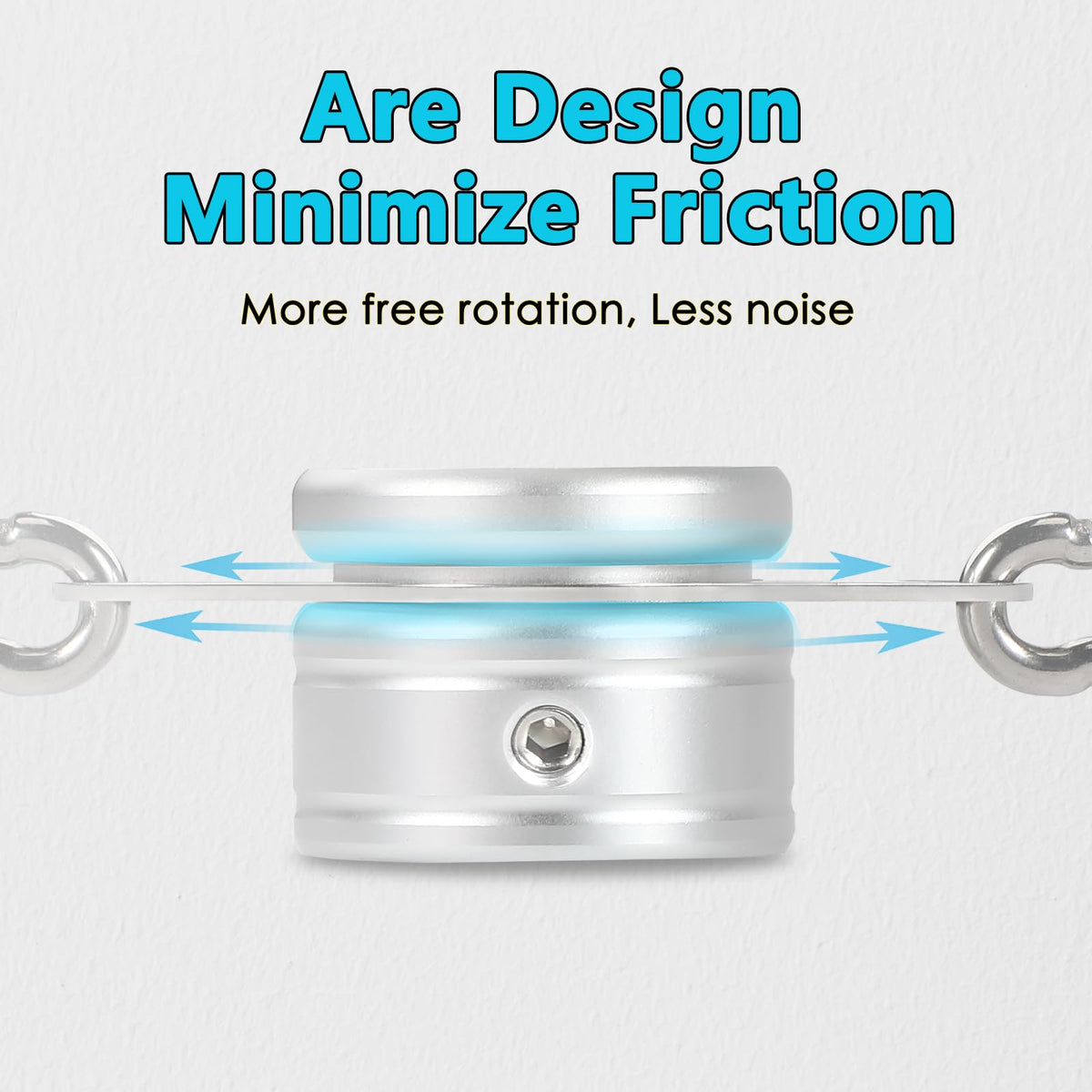 Anovo flag pole rings anti-wrap design prevents twisting during gusts.