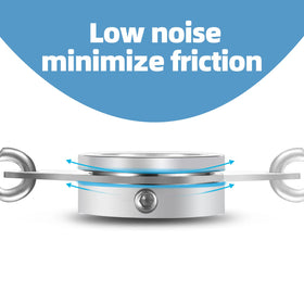 Anovo anti-wrap design flag pole rings allow smoother flag motion on gusty days.